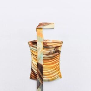 Zara Multicolor Top with Earthy Tones